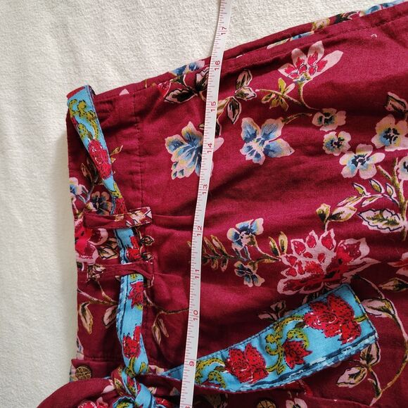 Sundance Floral Tiered Midi Skirt XS Boho Cottagecore Button Front Festival - Picture 7 of 10